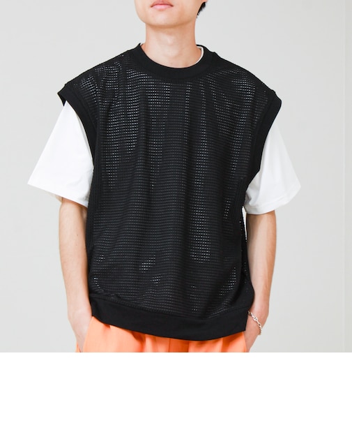 【2点セット】メッシュベスト アンサンブルTEE