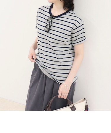 【汗ジミ軽減】ボーダーTシャツ