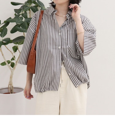 【人気につき半袖Ver.で再登場】汗染み軽減加工COTTON半袖シャツブルゾン