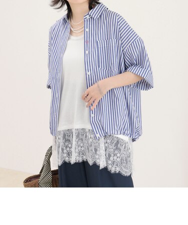 【人気につき半袖Ver.で再登場】汗染み軽減加工COTTON半袖シャツブルゾン