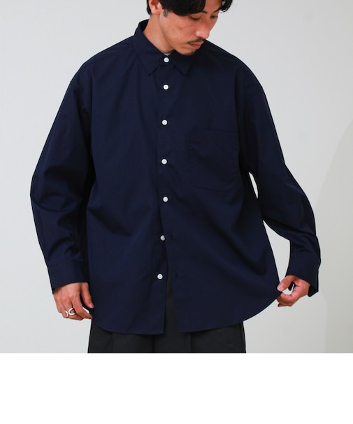 【上品なツヤ感と極上の着心地】supima cotton/スーピマコットン ロングスリーブシャツ