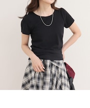 パフスリーブコンパクトTシャツ