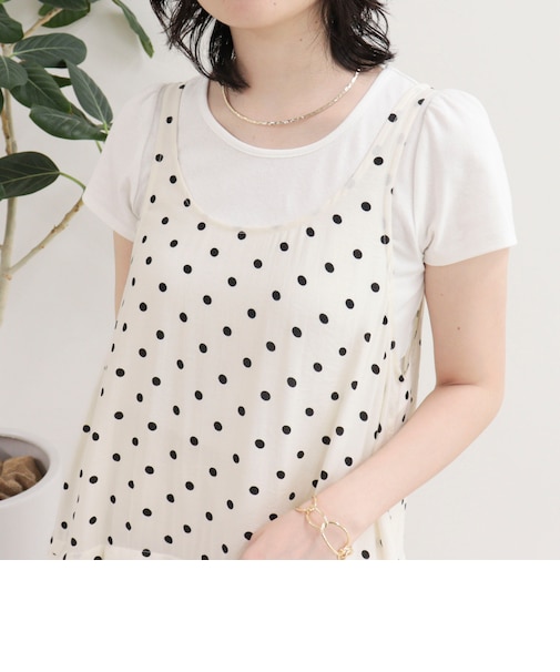 パフスリーブコンパクトTシャツ