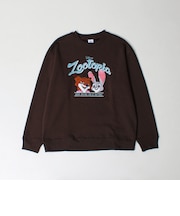 【ZOOTOPIA/ズートピア】ニック&ジュディ サガラ刺繍クルースウェット 裏起毛
