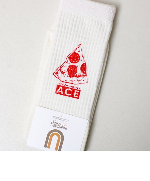 【UNIVERSAL OVERALL】PIZZA CUBE SOCKS ソックス