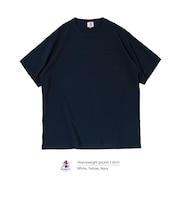 【GEVACO/ゲバコ】ベーシックオープンエンド天竺ポケット刺繍Tシャツ