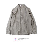 【GEVACO/ゲバコ】丸襟プルオーバーシャツ