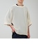 3/4スリーブメッシュTシャツ シアーT 7分袖 オーバーサイズ