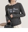 ヘンリーネックグラフィックロンTシャツ
