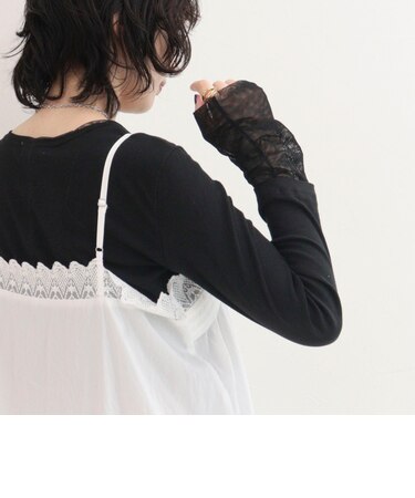 レイヤードスリーブロンTシャツ