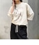 ホースプリント裾ドロストTシャツ