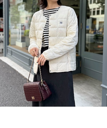《別注》【TAION/タイオン】CREW NECK BUTTON DOWN JKT ダウンジャケット