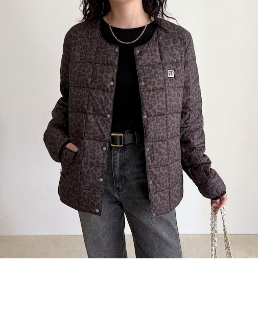 《別注》【TAION/タイオン】CREW NECK BUTTON DOWN JKT ダウンジャケット