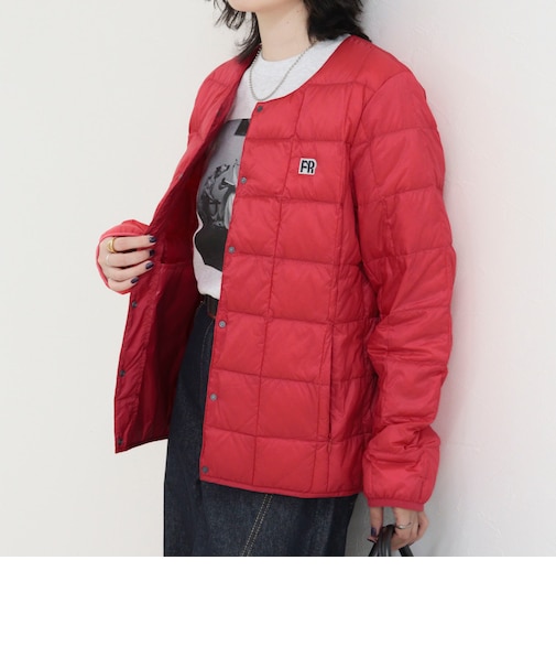 《別注》【TAION/タイオン】CREW NECK BUTTON DOWN JKT ダウンジャケット