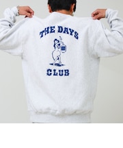 【THE DAYS/ザ デイ】HIGE SWEAT 髭文字刺繍 クルーネックスウェット 裏起毛