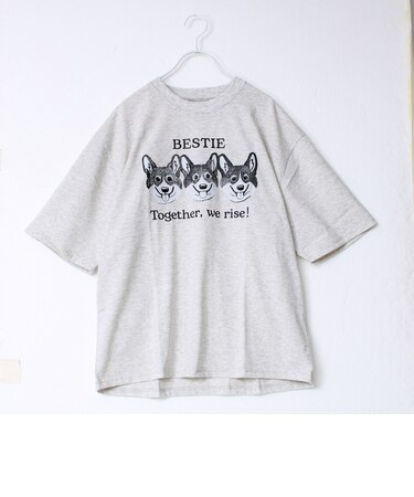 【FREDYMAC/フレディマック】度詰め天竺CAT&DOG前後TEE