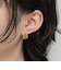 クリアストーンワンタッチピアス