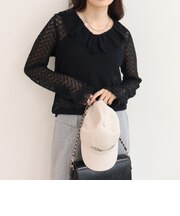 レースラッフルロンＴシャツ
