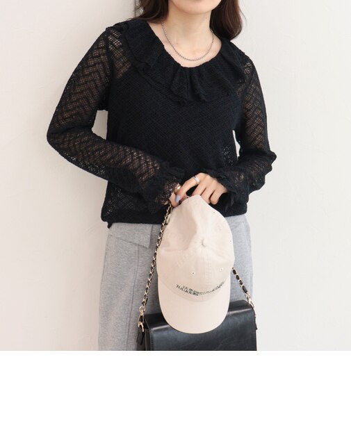 レースラッフルロンTシャツ