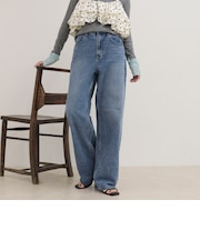 Soft color straight Denim