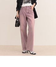 Soft color straight Denim