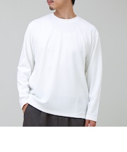 フクレジャガード幾何学柄 ロンT ロングスリーブTシャツ