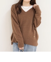 FOX MIX Vネックニットプルオーバー