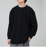 【1枚で完結】カルゼジョーゼットフェイクレイヤーロングスリーブT ロンT