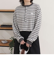 【GEVACO/ゲバコ】リンガーヘンリーボーダーロンTシャツ