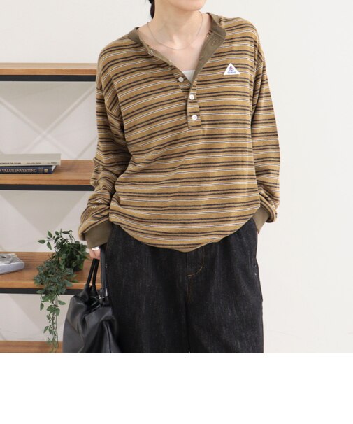 【GEVACO/ゲバコ】リンガーヘンリーボーダーロンTシャツ