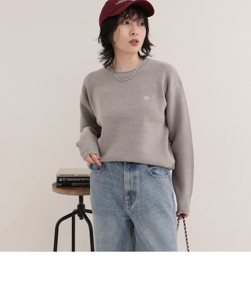 【WEB限定】FR刺繍スウェットニットプルオーバー