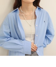 小粒ビーズマルチロングネックレス