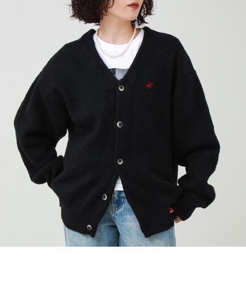 【実績品番/UNISEX】【BHPC】モヘヤタッチニットカーディガン
