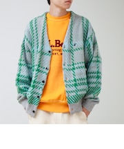 【実績品番/UNISEX】【BHPC】モヘヤタッチニットカーディガン