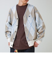 【実績品番/UNISEX】【BHPC】モヘヤタッチニットカーディガン