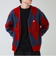 【実績品番/UNISEX】【BHPC】モヘヤタッチニットカーディガン