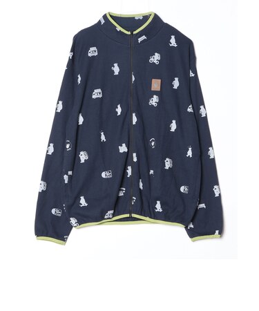 【COBMASTER/コブマスター】コブベアー総柄ワッフルジップジャケット