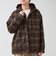 T/C起毛 チェックフーデッドシャツブルゾン