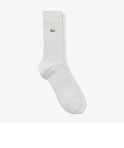 【LACOSTE/ラコステ】RIB CREW SOCKS クロックエンブレム1×1リブニットソックス
