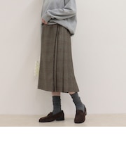 【Oneil of Dublin/オニールオブダブリン】checked midi skirt
