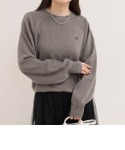 FR刺しゅうドロストスウェットニット