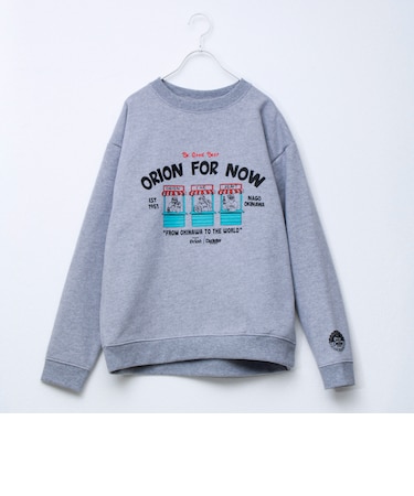 【ORION × Duckster】オリオンビールコラボ 裏起毛クルーネックスウェット