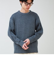 プレーティングニット クルーネック