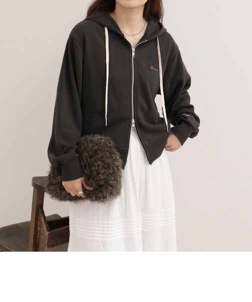 【Champion/チャンピオン】DOUBLE ZIP HOODED SWEATSHIRT
