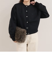 【LACOSTE/ラコステ】ショート丈ダブルフェイスカーディガン