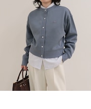 【LACOSTE/ラコステ】ショート丈ダブルフェイスカーディガン
