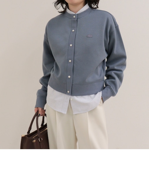 【LACOSTE/ラコステ】ショート丈ダブルフェイスカーディガン