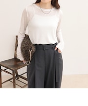 ウールブレンドシアーテレコロンTシャツ