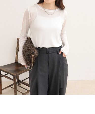ウールブレンドシアーテレコロンTシャツ