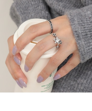 アンティークモチーフセットリング